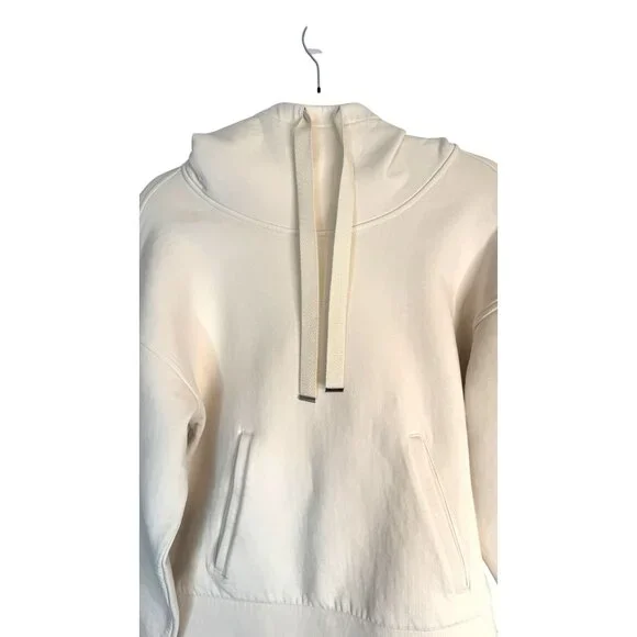 Banana Republic Size Medium Womens Cream Hoodie  Cotton/Polyester Blend - Picture 4 of 12